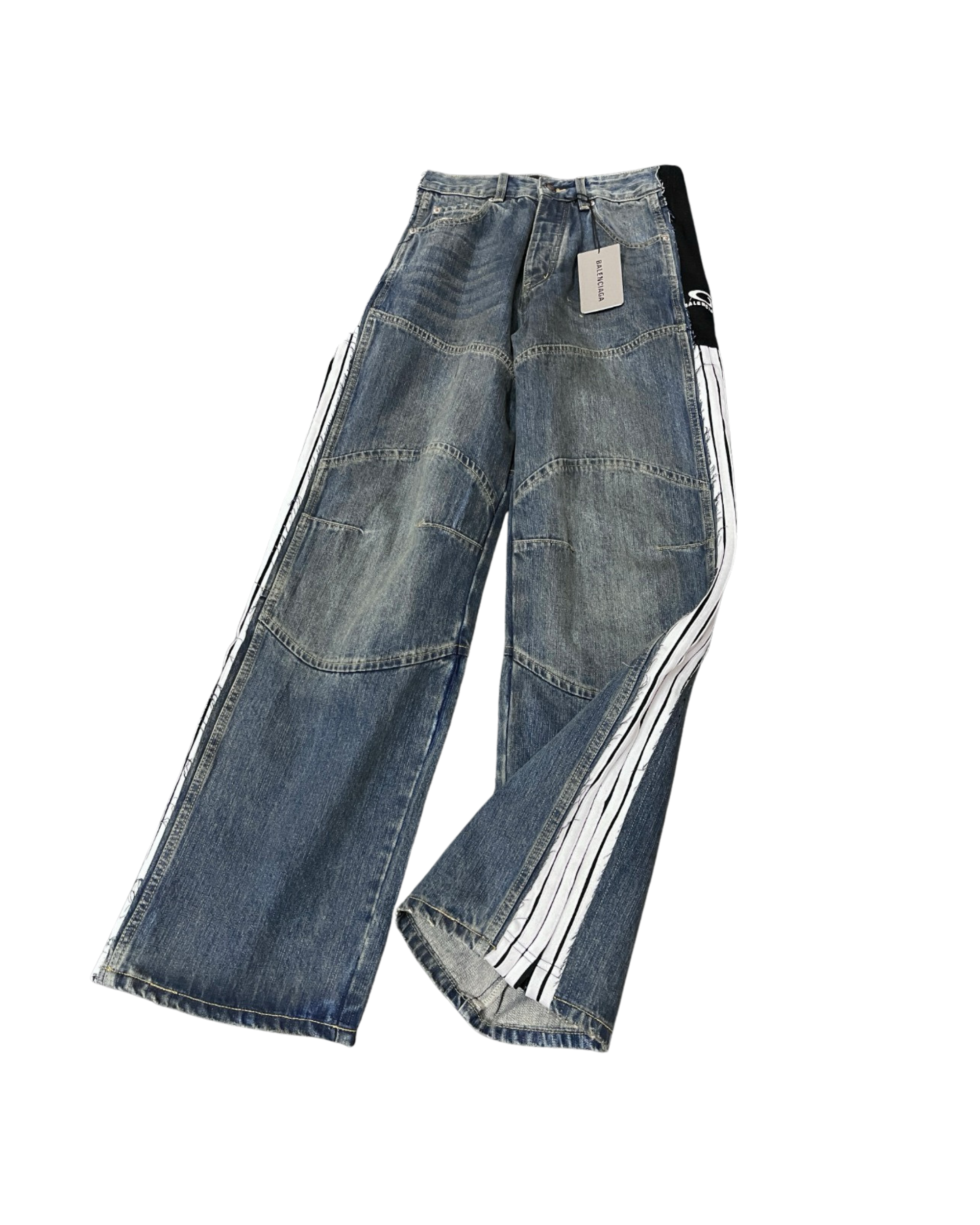 Balenciaga | Hybrid Panelled Denim Track Pant