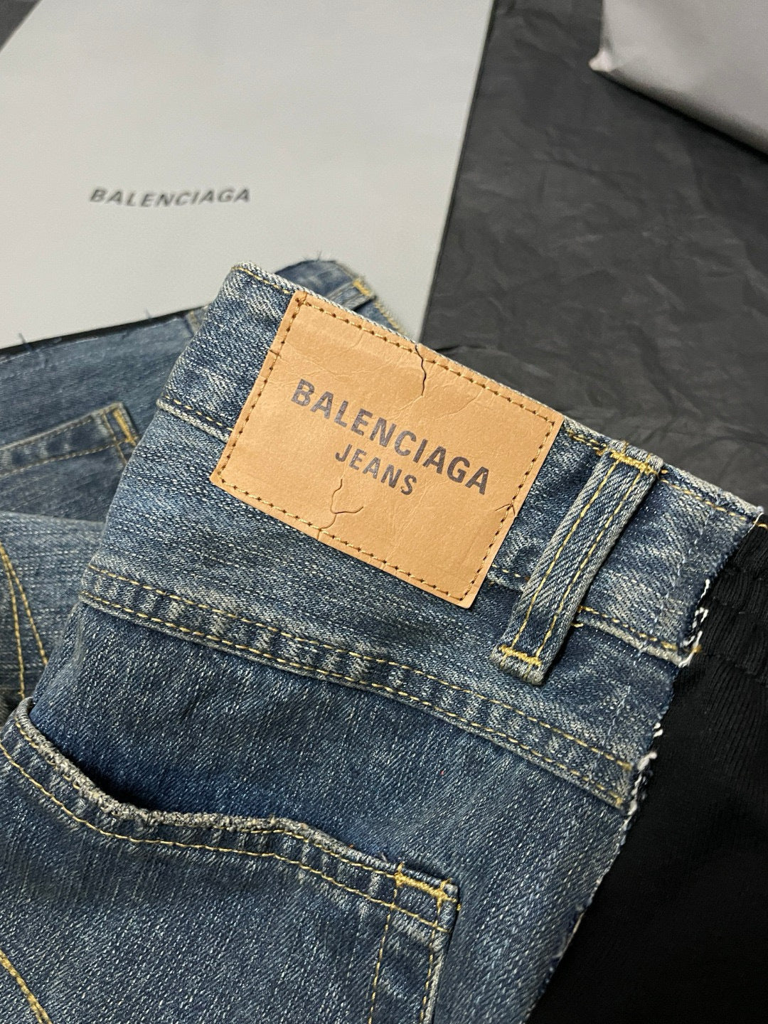 Balenciaga | Hybrid Panelled Denim Track Pant