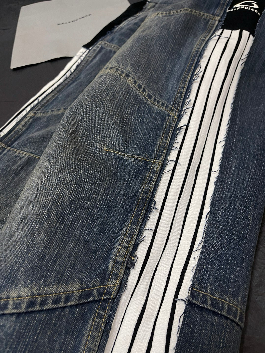 Balenciaga | Hybrid Panelled Denim Track Pant