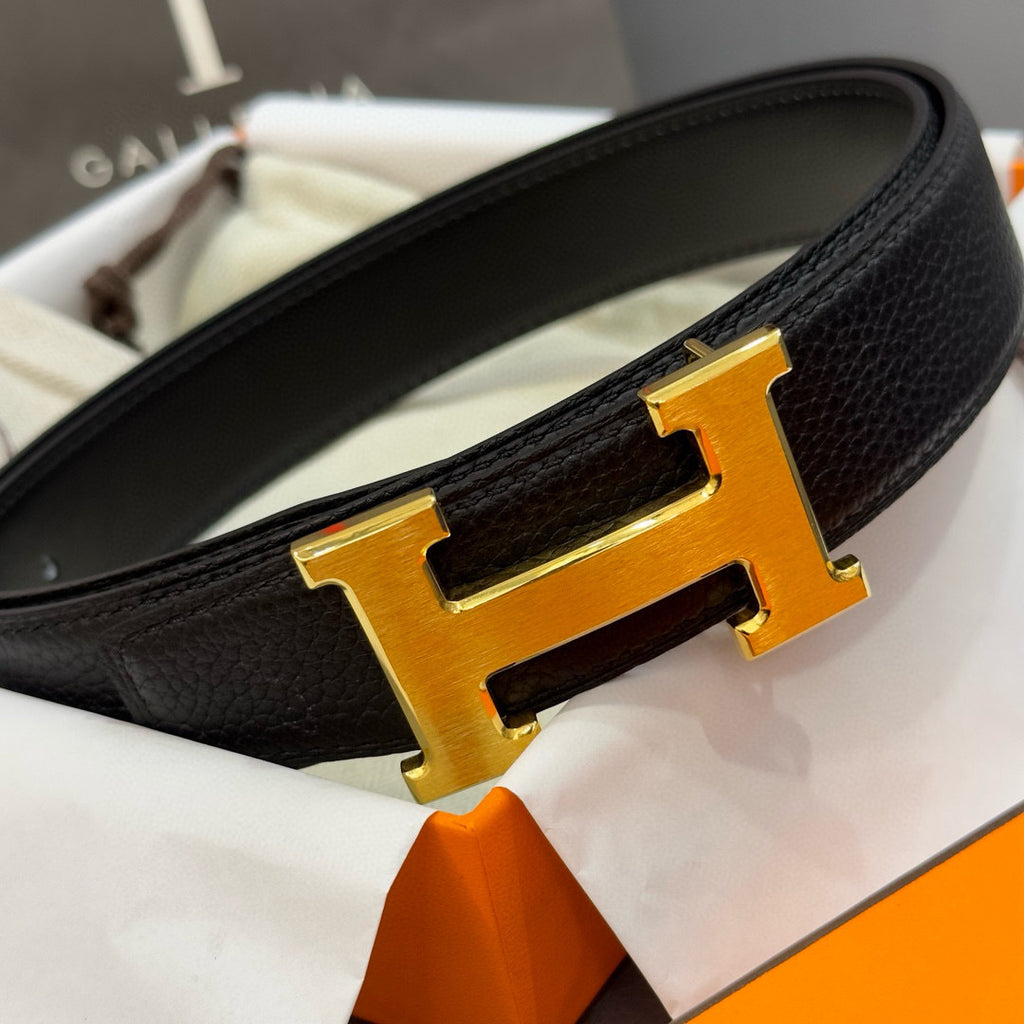 Hermès | Reversible Leather H Belt
