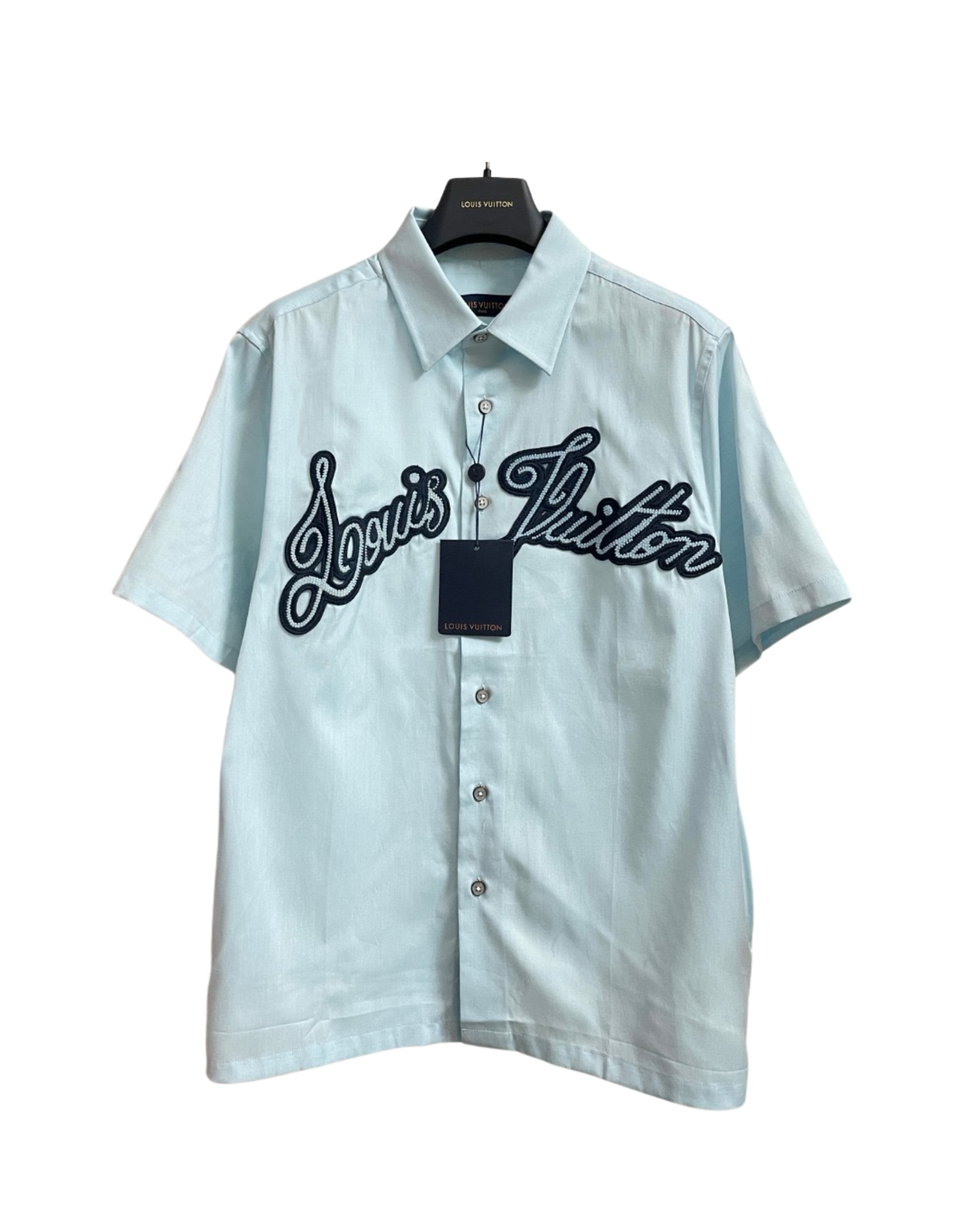 Louis Vuitton | Beaded Script Short-Sleeve Shirt