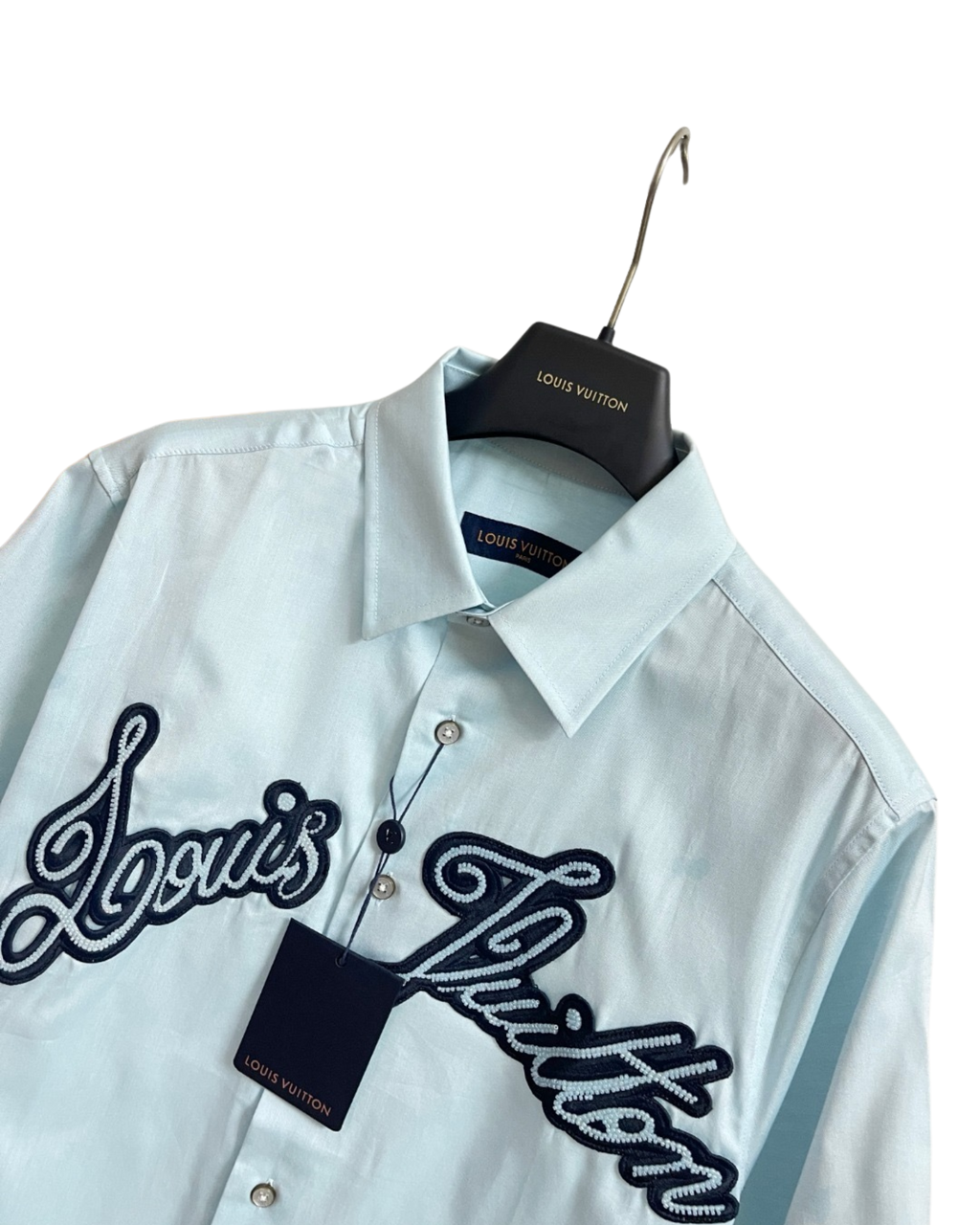 Louis Vuitton | Beaded Script Short-Sleeve Shirt